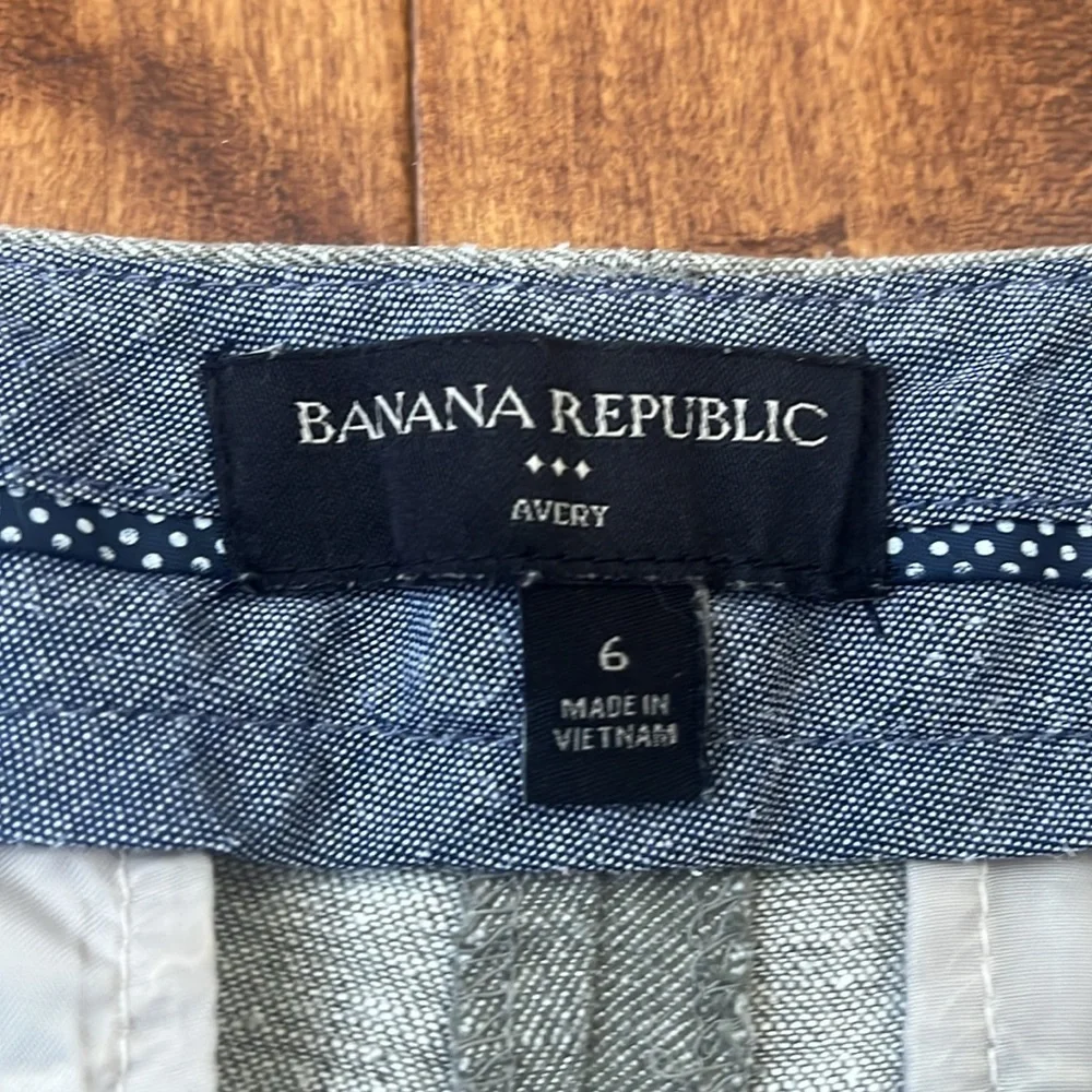Banana Republic Avery Dress Panrs Mid-Rise Ankle Green Gray Size 2
